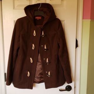 Merona winter peacoat toggle closures wool jacket